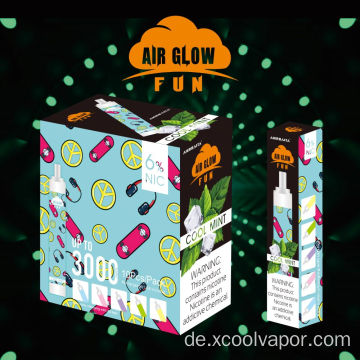 XcoolVapor 3000 Puffs Einweg-E-Zigarette-Pods-ELF-Bar